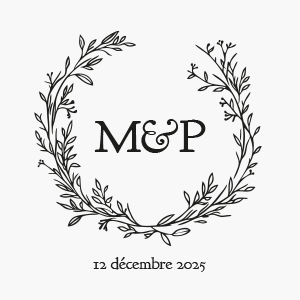 Crown and initials