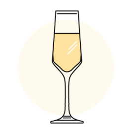 Illustration de flûtes à champagne
