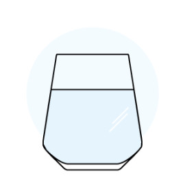 Illustration de verres à eau