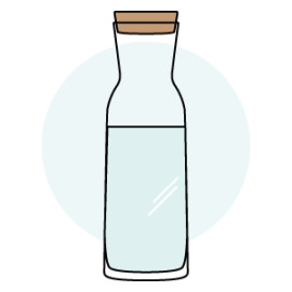 Illustration de carafes