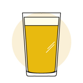 Illustration de verres à bière