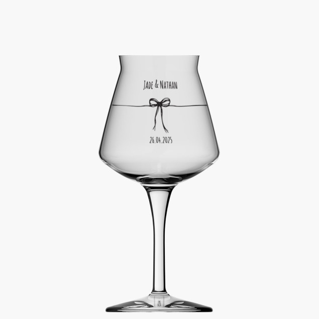 Verre tulipe personnalisé pour mariage
