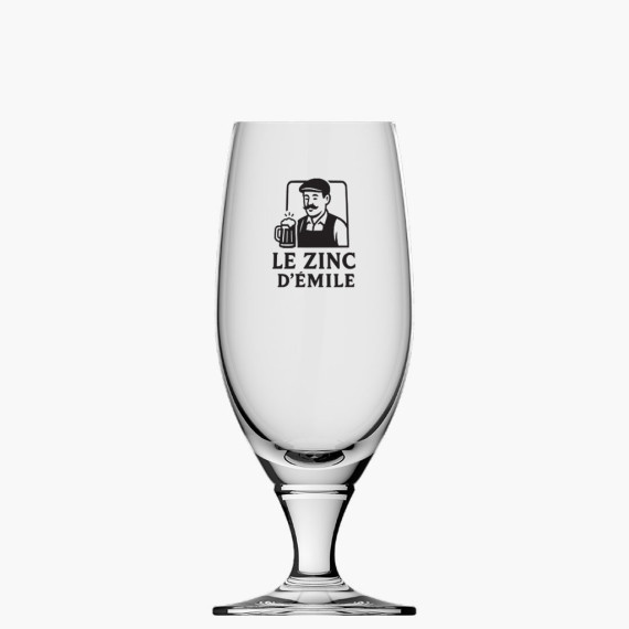 Verre à bierre personnalisé avec logo de bar brasserie