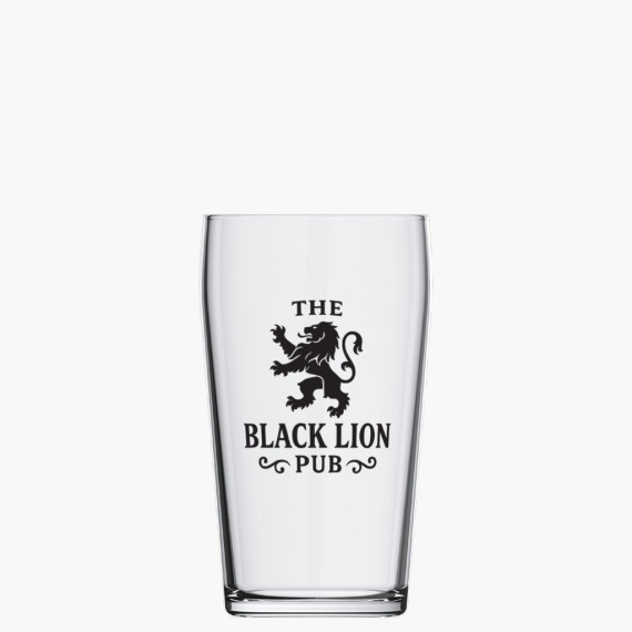 Pinte de bière personnalisée avec logo de pub anglais