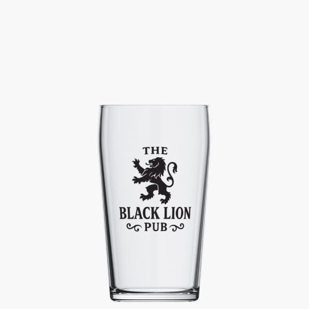 Pinte de bière personnalisée avec logo de pub anglais