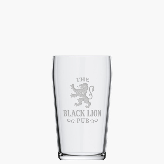 Pinte de bière personnalisable avec logo de pub bar