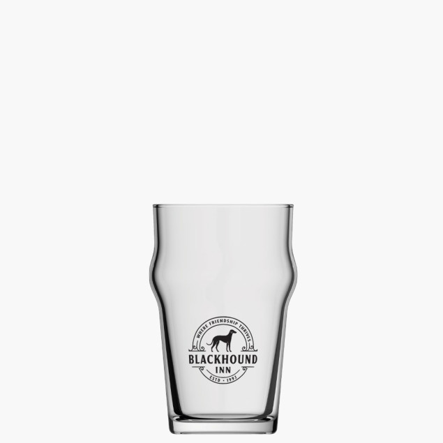 Verre Nonic 28,5 personnalisé imprimé en sérigraphie