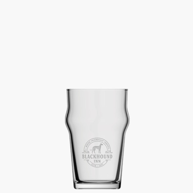 Verre gravé personnalisé pour pub, bar, brasserie