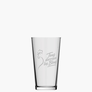 Tous derrière les bleus - Verre supporter