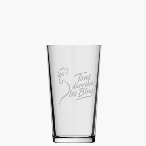Tous derrière les bleus - Verre supporter