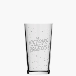 Victoire avec les bleus - Verre supporter