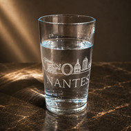 Verre Conical 42 gravé d'une silhouette de la ville de Nantes