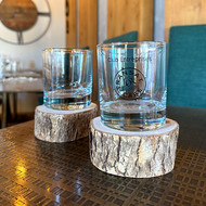 Verres Side personnalisés au logo d'un café restaurant