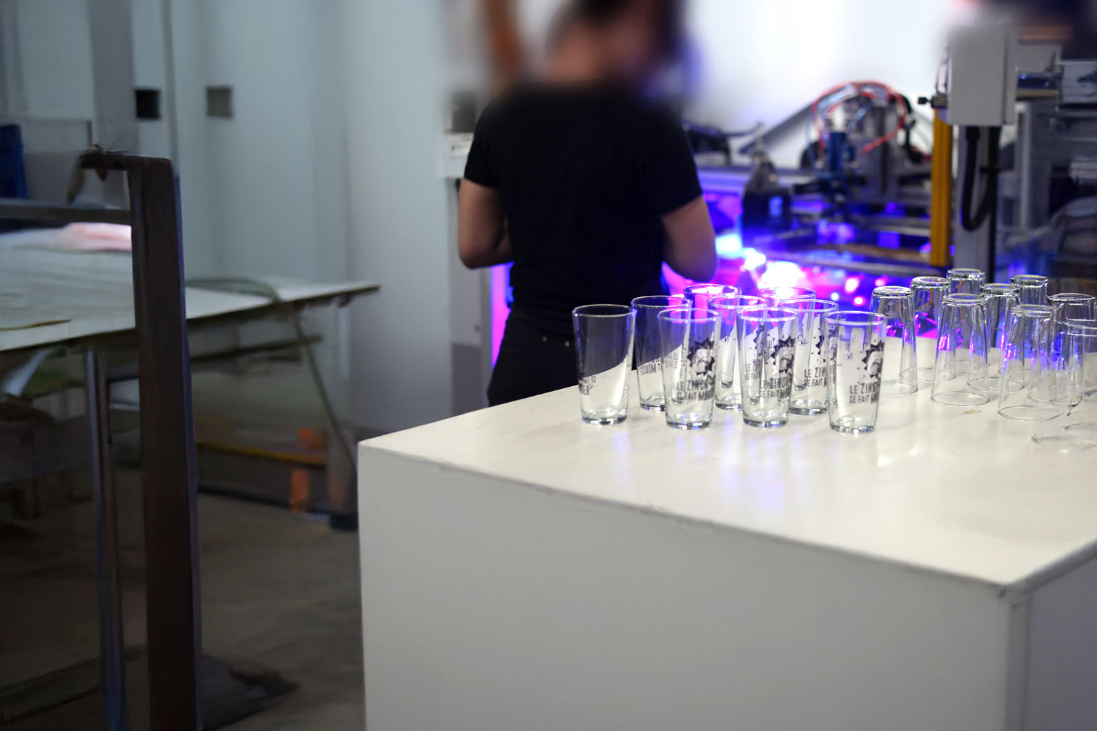 Technique de personnalisation de verre en sérigraphie
